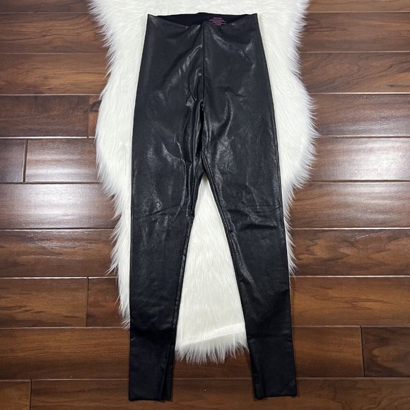 Commando Women's Size Large Black Faux‎ Leather Legging Pants - Picture 1 of 9